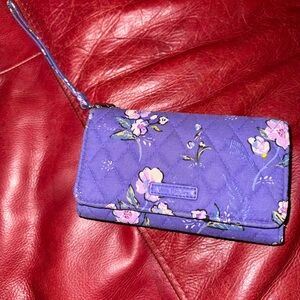 Vera Bradley Purple Floral Clutch